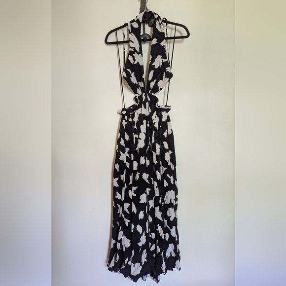 Proenza Schouler Cutout Wrap-effect Pleated Floral-print Georgette Maxi Dress 8 - Picture 2 of 7